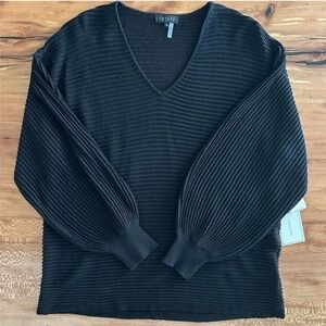 NWT 1. State Black Long Sleeve Sweater